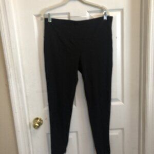 Terry & Sky Women Black Pull on Black  Leggings Size 14W Pre- Owned